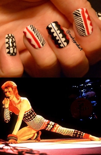 david-bowie-inspired-jumpsuit-red-black-white-nails-original